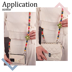 2Pcs 2 Style Plastic Round Beaded Purse Straps&nbsp;AJEW-PH0018-22