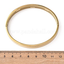 304 Stainless Steel Micro Pave Clear Cubic Zirconia Bangles for Women&nbsp;BJEW-B161-03G