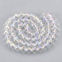 Electroplate Glass Beads Strands&nbsp;EGLA-T010-01J