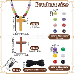 DIY Cross Pendant Necklace Kits&nbsp;DIY-OC0016-08