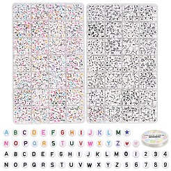 DIY Acrylic Letter Beads Stretch Bracelet Making Kits&nbsp;DIY-YW0011-62