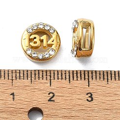 Ion Plating(IP)  304 Stainless Steel Slide Charms&nbsp;STAS-C089-06A-G