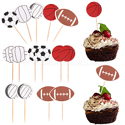 60Pcs 5 Styles Paper Cake Toppers&nbsp;AJEW-SC0003-85