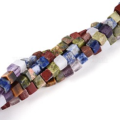 Natural & Synthetic Mixed Gemstone Beads Strands&nbsp;G-T143-34