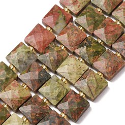 Natural Unakite Beads Strands&nbsp;G-F839-A20-01