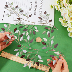 Iron Leaves Branch  Wall Decorations&nbsp;AJEW-WH0513-30A