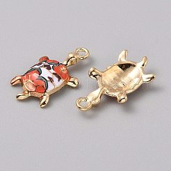Alloy Enamel Pendants&nbsp;FIND-CJC0027-01G-10