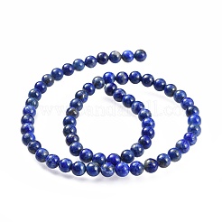 Natural Lapis Lazuli Bead Strands&nbsp;X-G-G953-01-6mm