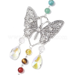 Alloy Hollow Butterfly Pendant Decoration&nbsp;HJEW-TA00227