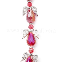 Angel Fairy Shape Electroplate Transparent Glass Beads Strands&nbsp;AJEW-JB01174