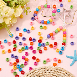 200Pcs Opaque Acrylic Beads&nbsp;SACR-SP0001-35A