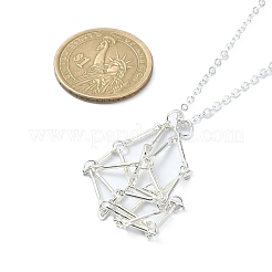 304 Stainless Steel Macrame Pouch Empty Stone Holder for Pendant Necklaces Making&nbsp;NJEW-JN04384-02