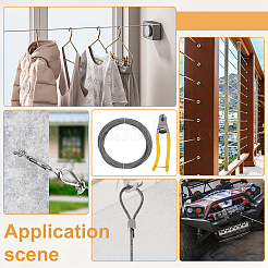 304 Stainless Steel Wire Rope Kit&nbsp;DIY-WH0899-967A