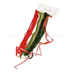 Christmas Themed DIY Embroidery Cup Mat Sets&nbsp;DIY-P021-B04