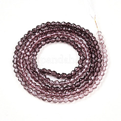 Transparent Gradient Color Glass Beads Strands&nbsp;GLAA-H021-01A-22