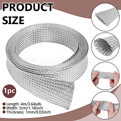 304 Stainless Steel Wire Braided Strap&nbsp;STAS-WH0044-114D