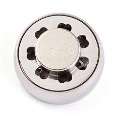 304 Stainless Steel Magnetic Diffuser Locket Aromatherapy Essential Oil Buckle&nbsp;AJEW-M027-04P