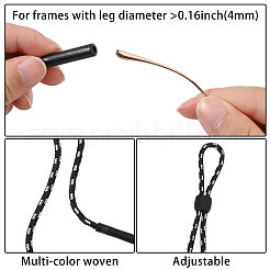7Pcs 7 Colors Nylon Glasses Lanyard&nbsp;AJEW-CA0005-24