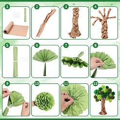 30Pcs 15 Styles Paper Flowers Ball for Party Wedding Home Outdoor Decoration&nbsp;AJEW-DR0002-60