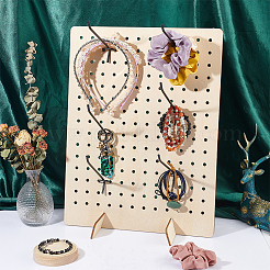1 Set Rectangle Wood Slant Back Earring Display Stands&nbsp;EDIS-BC0001-02