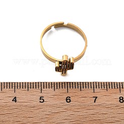 304 Stainless Steel Adjustable Rings for Women&nbsp;LS-RJEW-F169-01G-05