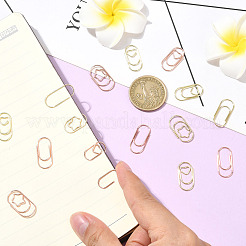 120Pcs 6 Styles Oval Iron Paper Clips&nbsp;AJEW-SP0003-02