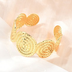 Brass Cuff Bangles for Women&nbsp;BJEW-P397-02G