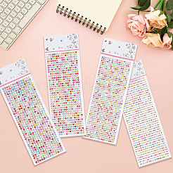 4 Sheets 4 Styles Acrylic Self Adhesive Stickers&nbsp;DIY-GF0014-71A