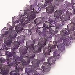 Natural Amethyst Beads Strands&nbsp;G-E359-01-6mm
