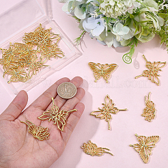 20Pcs 3 Styles Zinc Alloy Open Back Bezel Pendants&nbsp;FIND-SP0005-70