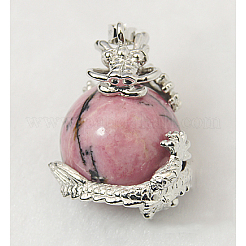 Natural & Synthetic Mixed Stone Pendants&nbsp;G-H1527-M