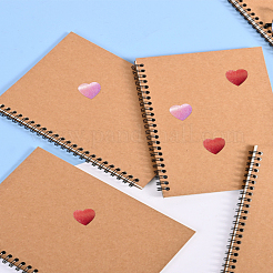 2 Rolls Valentine's Day Heart Paper Stickers&nbsp;DIY-LP0003-77