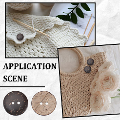 120Pcs Coconut Buttons&nbsp;COCO-CY0001-02
