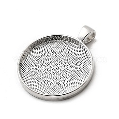 Alloy Pendant Cabochon Settings&nbsp;PALLOY-A13349-P-NR