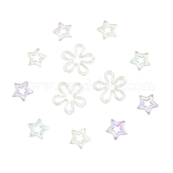 20Pcs 2 Styles Plated UV Acrylic Beads&nbsp;TACR-FS0001-61