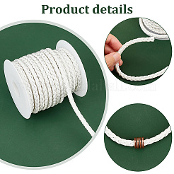 10M Round Imitation Leather Braided Cords&nbsp;LC-WH0008-03B