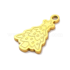 Christmas Theme 201 Stainless Steel Pendants&nbsp;STAS-Q015-13G-06