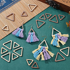 2 Sets Unfinished Wood Triangle Pendants&nbsp;DIY-PH0028-88