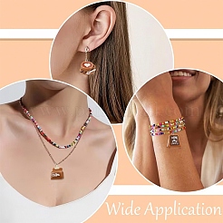 24Pcs 6 Styles Coffee Theme Opaque Resin Pendants&nbsp;RESI-YW0006-18