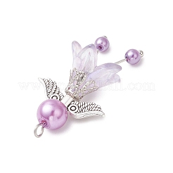7Pcs 7 Colors Glass Pearl Pendants&nbsp;PALLOY-JF04120