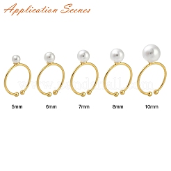 Brass Cup Peg Open Cuff Ring Settings&nbsp;LS-KK-G518-02G-01