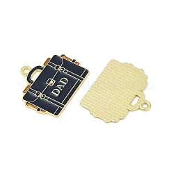 Father's Day Alloy Enamel Pendants&nbsp;ENAM-V001-03B-G