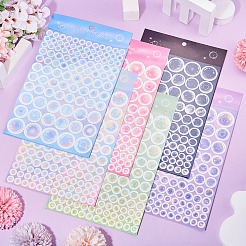 6 Sheets 6 Colors Waterproof PVC Self Adhesive Stickers&nbsp;DIY-TA0013-95