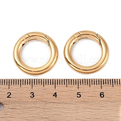 Ion Plating(IP) 316 Stainless Steel Spring Gate Rings&nbsp;X-STAS-M296-01G-B