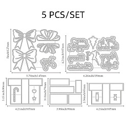 Christmas Theme Carbon Steel Cutting Dies Stencils&nbsp;DIY-WH0309-1215
