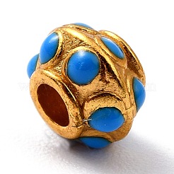 Alloy Enamel Beads&nbsp;ZIRC-I054-33G