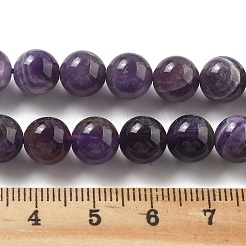 Natural Amethyst Beads Strands&nbsp;G-M445-8MM-01G