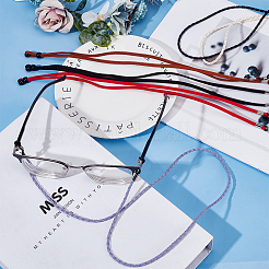 Imitation Leather & Suede Fabric Chains Neck Strap for Eyeglasses&nbsp;AJEW-GF0010-57
