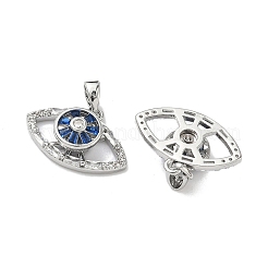 Brass Micro Pave Cubic Zirconia Rotatable Pendants&nbsp;KK-A287-05P
