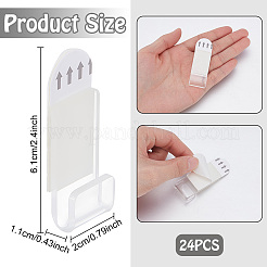 24Pcs No Drill Acrylic Vinyl Record Wall Mount Holder&nbsp;AJEW-UN0005-60